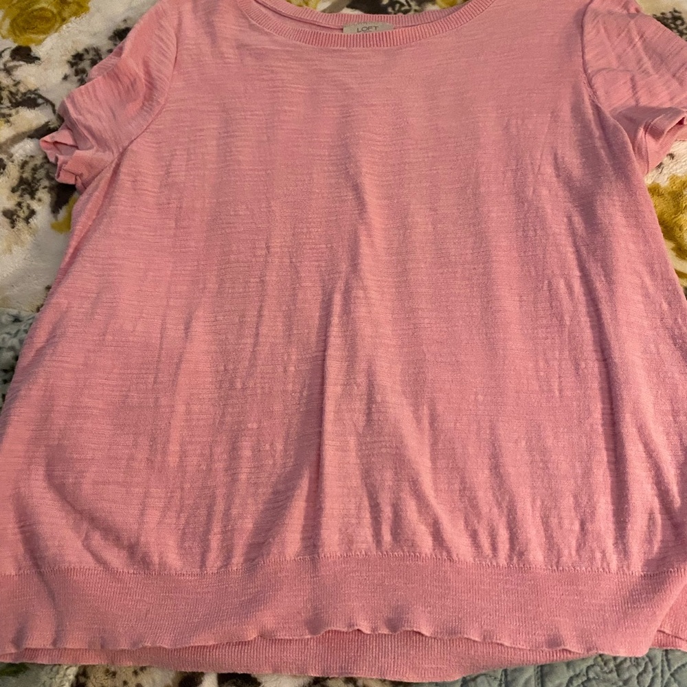 Cute pink sweater by Loft